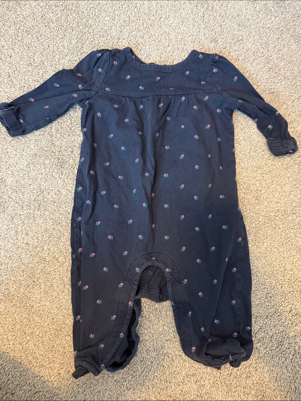 Gap Navy Floral One-Piece Romper